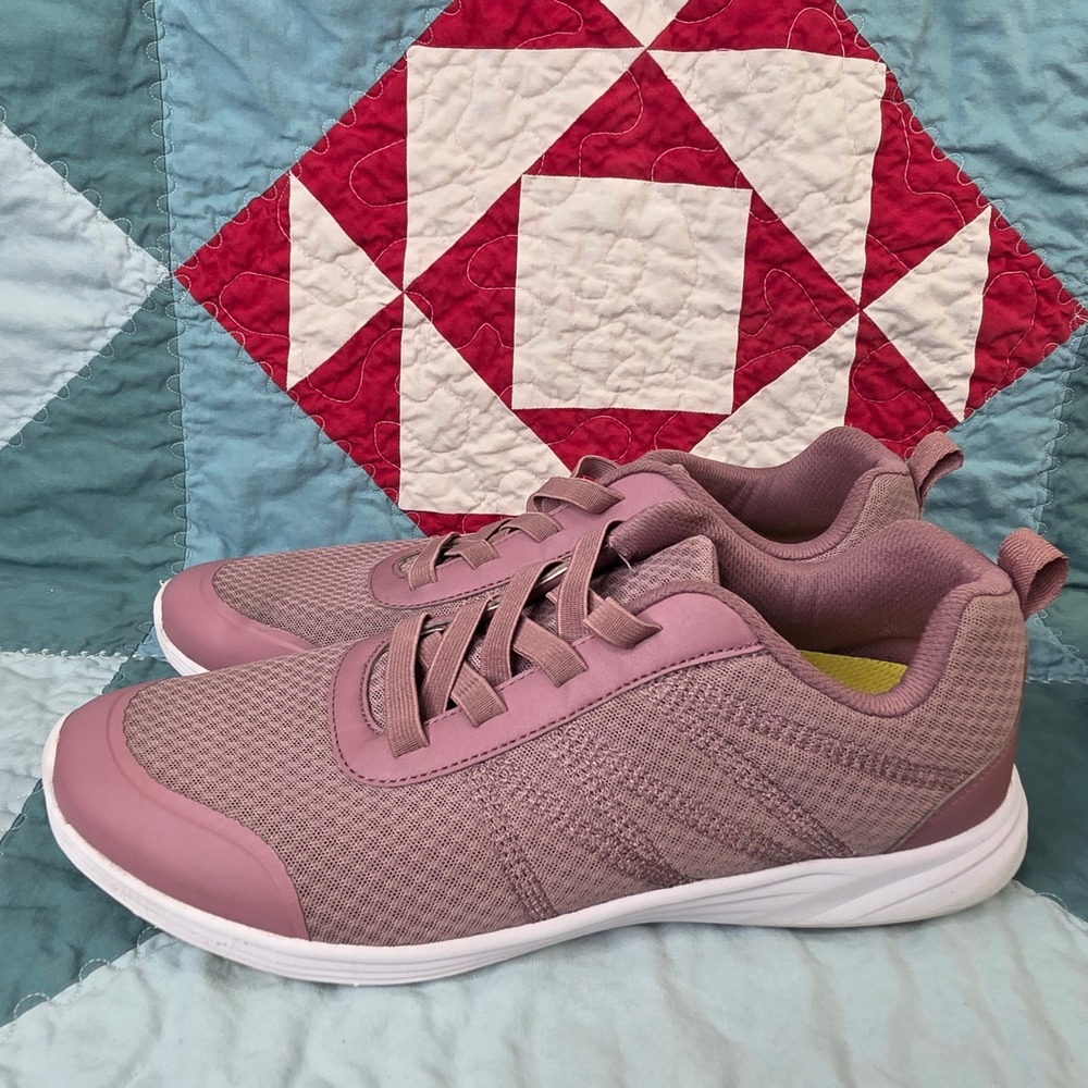 Vionic Shay Womens Mauve Pink Mesh Walking Sneakers 11
